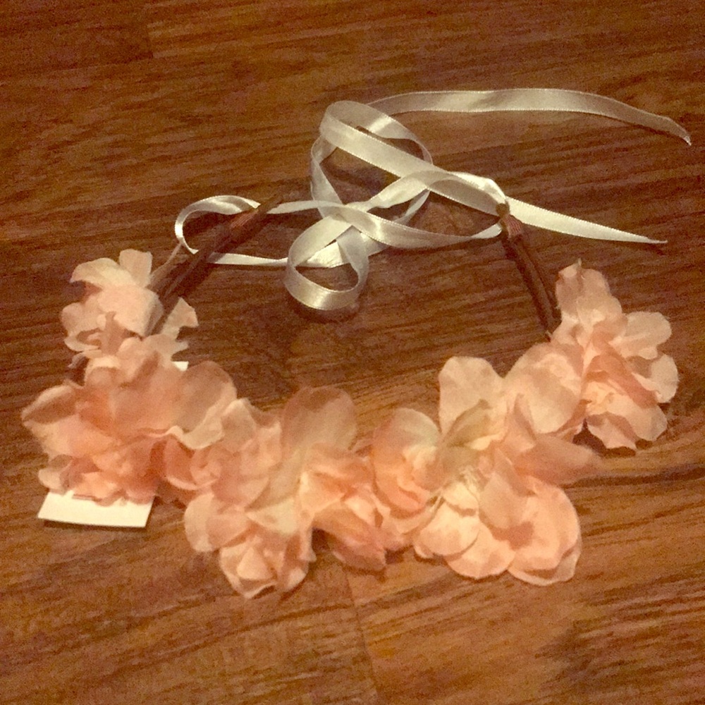 Flower crown headband adjustable